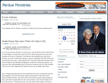 Tablet Screenshot of perdueministries.com